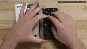 After installing the proximity sensor, gently reconnect its ribbon cable to the iPhone. Once secured, reinstall the protective cover and reinstall each screw in its proper location. Double-check screw placement, as inserting the wrong size can damage internal components.